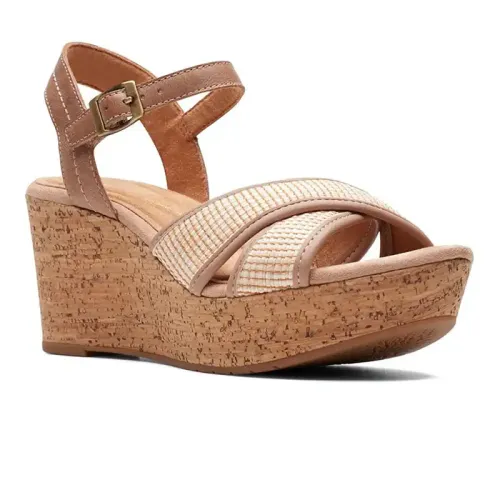 Clarks - Elleri Plum Praline Leather