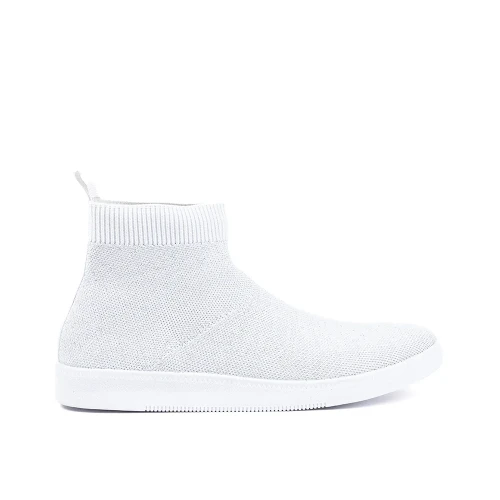 BOOTS ANDRÉ FEMME ATINA TEXTILE BLANC