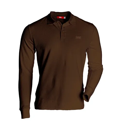 POLO A MANCHES DEPART HOMMES MARRON