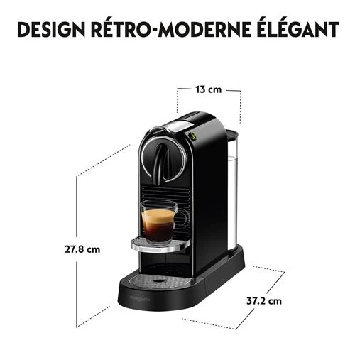 MACHINE A CAFE NESPRESSO CITIZ NOIR  M196CN