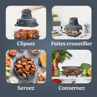 FRITEUSE AIR FRYER NINJA CRISPI BLEU FN101EUGY