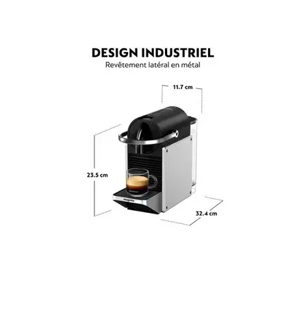 MACHINE A CAFE NESPRESSO PIXI SILVER D62-EU-SI-NE