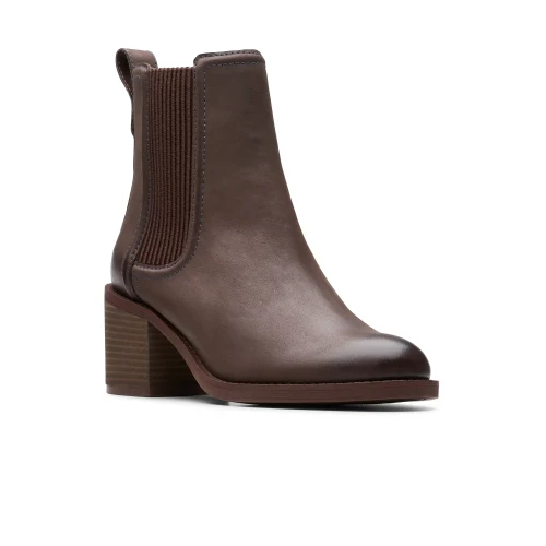 Clarks - Chamberly Top Dark Brown Lea