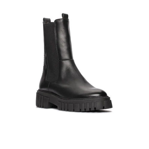 Clarks - Page Top Black Leather
