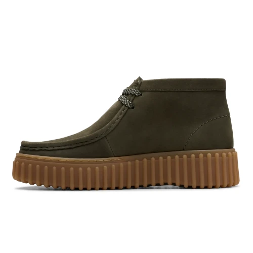 Clarks - Torhill Moss Dark Green Nub