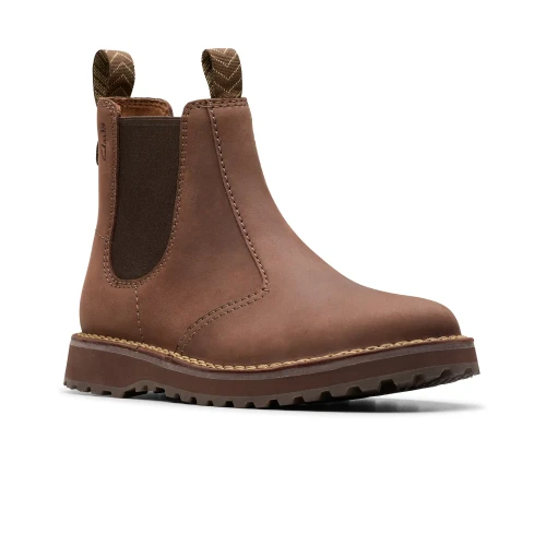 Clarks - Solsbury Easy Dark Brown Lea