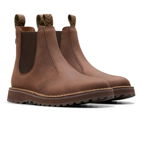 Clarks - Solsbury Easy Dark Brown Lea