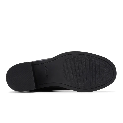 Clarks - Chamberly Top Black Leather
