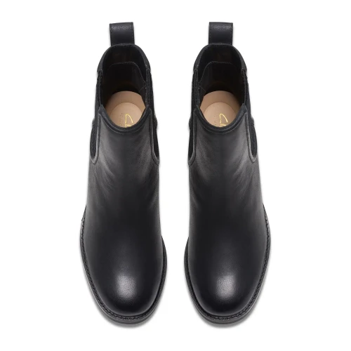 Clarks - Chamberly Top Black Leather