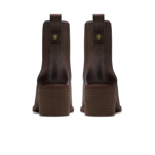 Clarks - Chamberly Top Dark Brown Lea