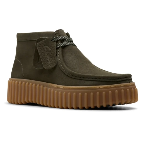 Clarks - Torhill Moss Dark Green Nub