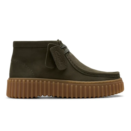 Clarks - Torhill Moss Dark Green Nub