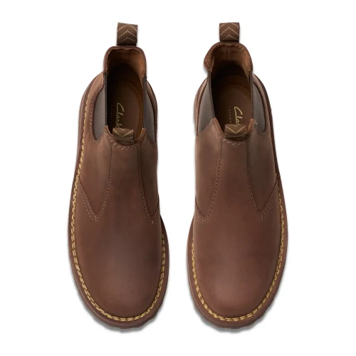 Clarks - Solsbury Easy Dark Brown Lea