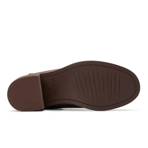 Clarks - Chamberly Top Dark Brown Lea