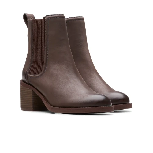 Clarks - Chamberly Top Dark Brown Lea