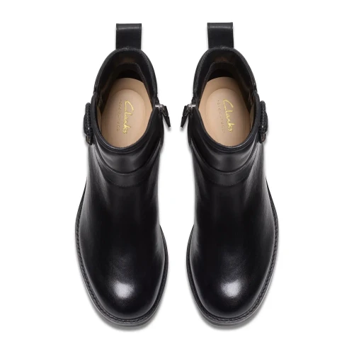 Clarks - Chamberly Trim Black Leather