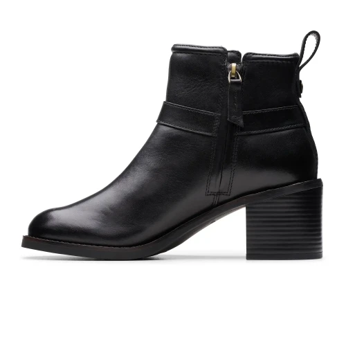 Clarks - Chamberly Trim Black Leather