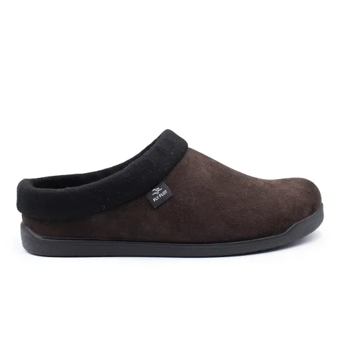 Fly Flot - Cloth Man Slipper Dark Brown