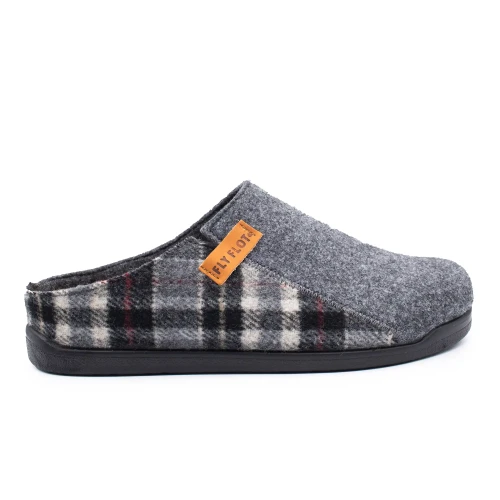 Fly Flot - Cloth Man Slipper Anthracite