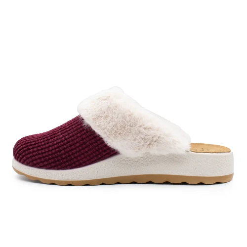 Fly Flot - Cloth Woman Slipper Burgundy