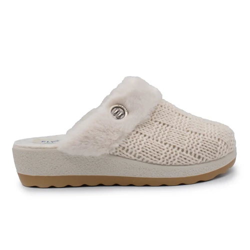 Fly Flot - Cloth Woman Slipper Ivory