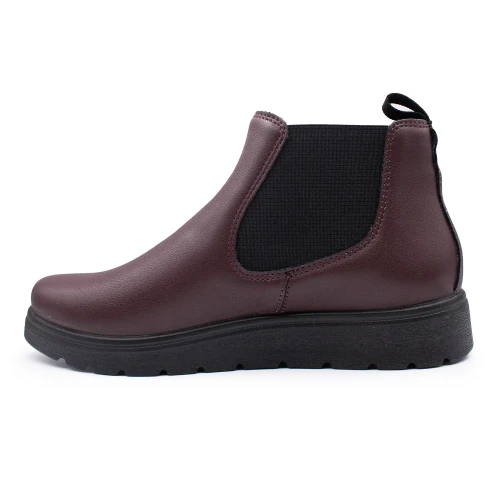 Fly Flot - Synthetic Woman Ankle Boot Plum