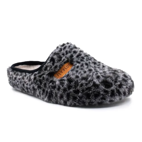 Fly Flot - Cloth Woman Slipper Black
