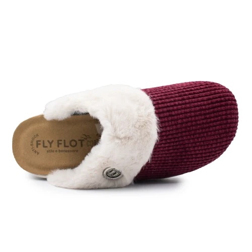 Fly Flot - Cloth Woman Slipper Burgundy