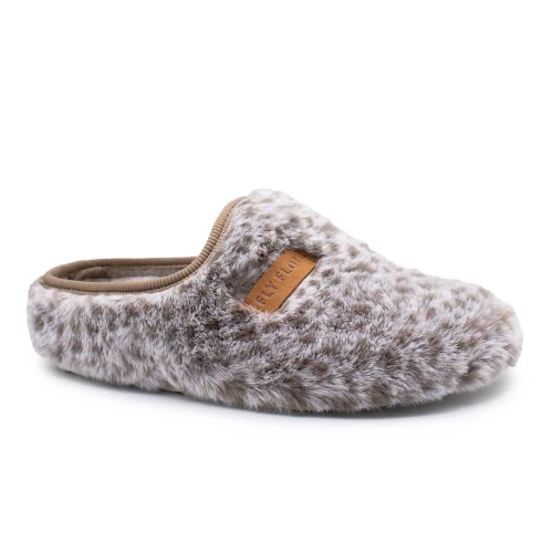 Fly Flot - Cloth Woman Slipper Brown
