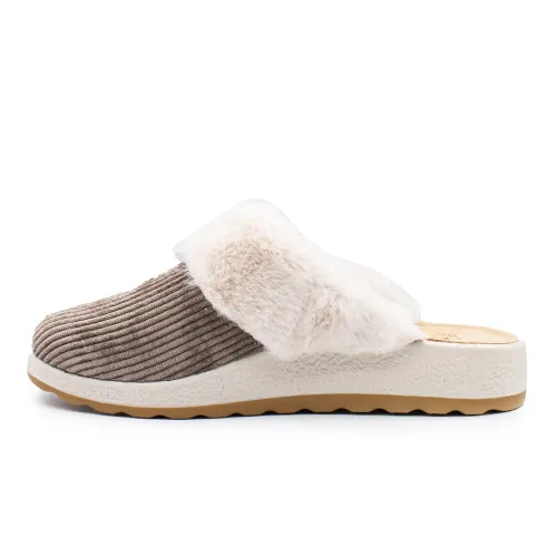 Fly Flot - Cloth Woman Slipper Taupe