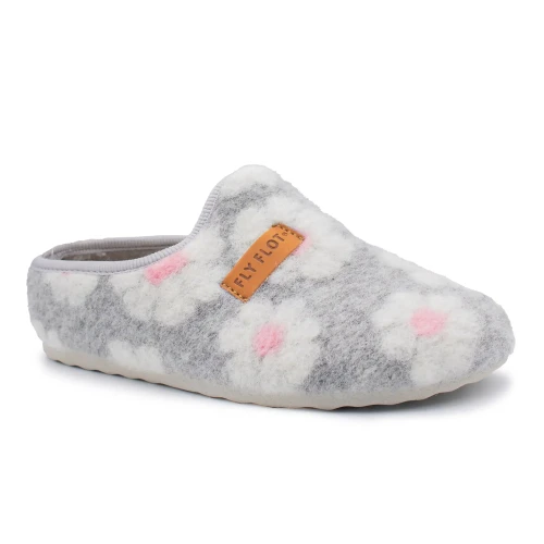Fly Flot - Cloth Woman Slipper Grey