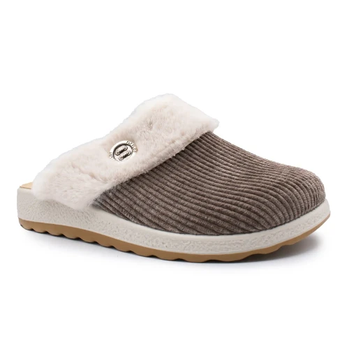 Fly Flot - Cloth Woman Slipper Taupe