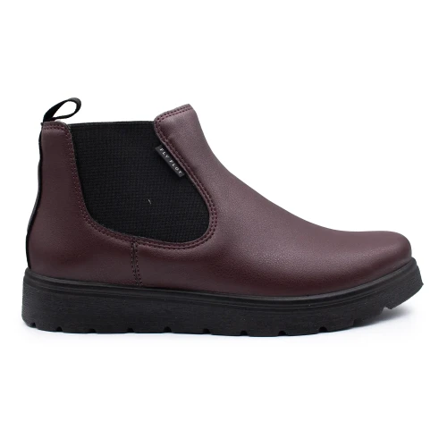 Fly Flot - Synthetic Woman Ankle Boot Plum