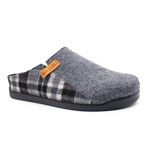 Fly Flot - Cloth Man Slipper Anthracite