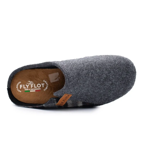 Fly Flot - Cloth Man Slipper Anthracite