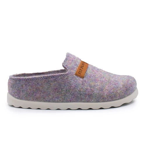 Fly Flot - Cloth Woman Slipper Dark Lilac