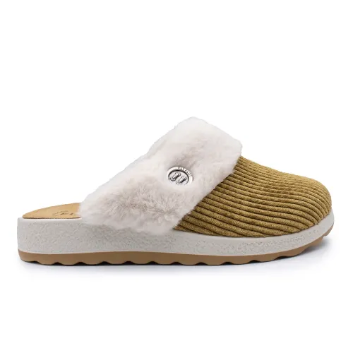 Fly Flot - Cloth Woman Slipper Beige