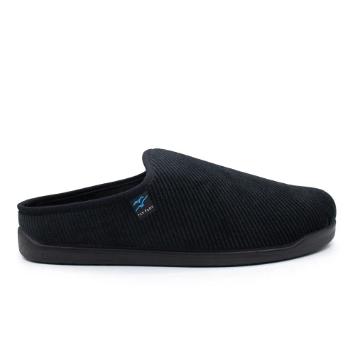 Fly Flot - Cloth Man Slipper Black