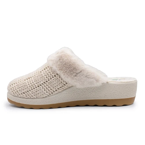Fly Flot - Cloth Woman Slipper Ivory