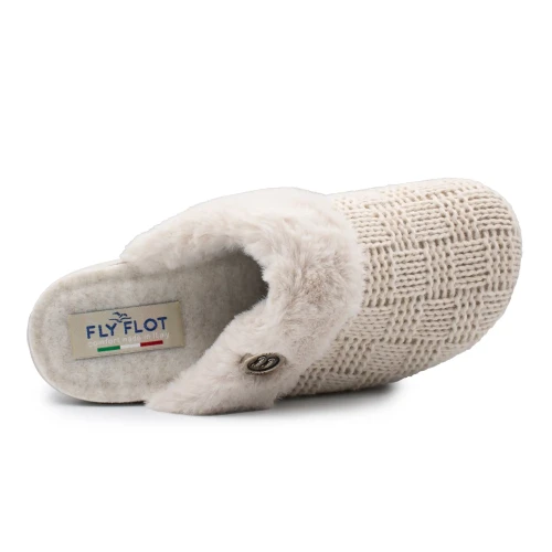 Fly Flot - Cloth Woman Slipper Ivory