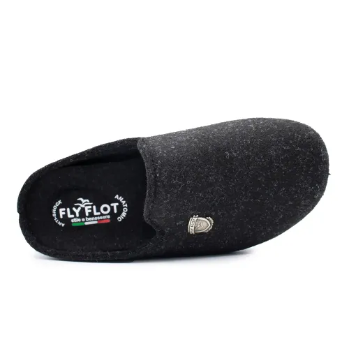 Fly Flot - Cloth Man Slipper Black