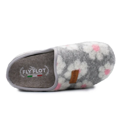 Fly Flot - Cloth Woman Slipper Grey