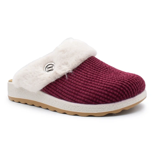 Fly Flot - Cloth Woman Slipper Burgundy