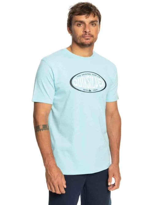 QUIKSILVER | T-Shirt Homme Bleu Ciel INCIRCLES