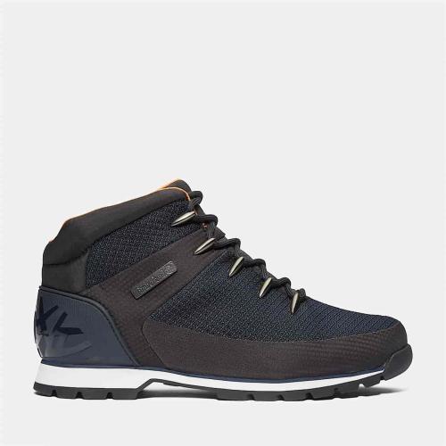 Timberland Bottine mi-haute imperméable à lacets Euro Sprint pour homme en bleu foncé
