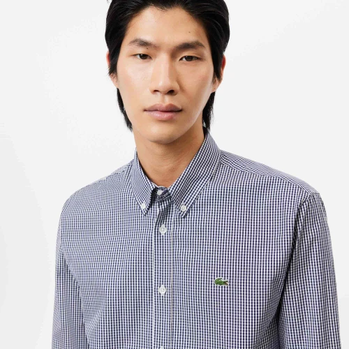 Lacoste Chemise regular fit coton à carreaux