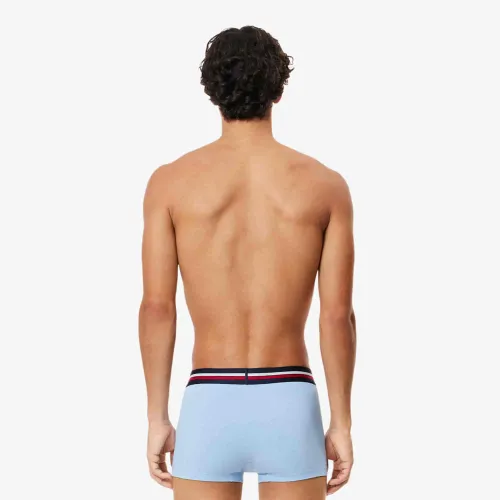 Lacoste Lot de 3 boxers courts ceinture tricolore
