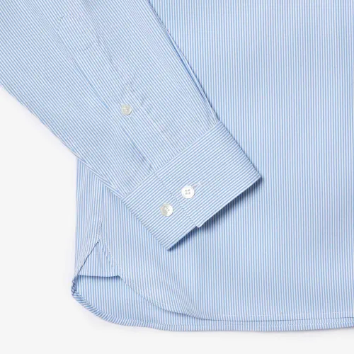 Lacoste Chemise slim fit rayée popeline stretch