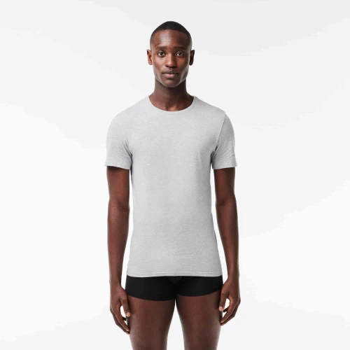 Lacoste Lot de 3 t-shirts d'intérieur coton
