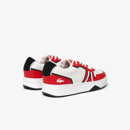 Sneakers L001 homme Lacoste en cuir tons contrastés
